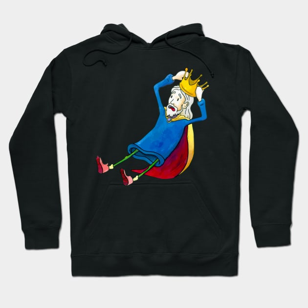 King with His Crown Getting Pulled Off Hoodie by timgorichanaz